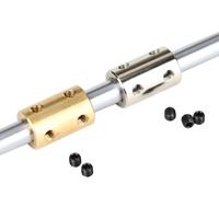 Accouplement rigide en laiton 6-6 8-8 8-10, accouplement 3mm avec fixation intégrée, accessoire de connexion de transmission, accouplements d'arbre DIY
