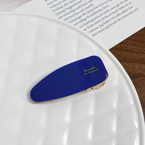 Qianjin nueva llegada logo personalizado estilo coreano de alta calidad Simple delicado horquillas para uso diario Logotipo de acetato pinzas para el cabello personalizadas - Product Image 5