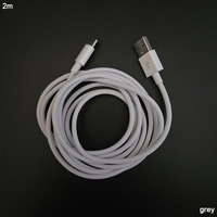 Cable USB a 8 Pines de 2m con Diseño Anti-Nudo Completo, Resistente a la Abrasión, Trenzado de Nailon con Aspecto de Piel de Serpiente para iOS