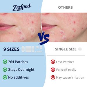 Traitement hydrocolloïde médical kystique Traitement de l'acné Zit Patches <span class=keywords><strong>Gunk</strong></span> Out Blackhead & Pore Extractor Pimple Patches pour le visage - Product Image 4