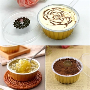 RE3G Food Service Bakery Use Contenedor cuadrado de papel de aluminio de 240ml para postres y pasteles - Product Image 5