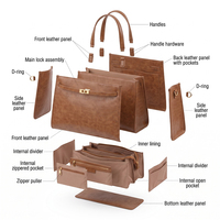 Sacs à main LZ Manufacturer, 2 sangles amovibles, fermeture éclair, sacs bandoulière, sac à main pour femmes, grande taille