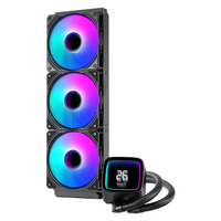 Système de refroidissement liquide pour processeur PC AIO 360 mm avec écran numérique, vente chaude en usine OEM 2026, ventilateur de refroidissement liquide pour processeur ARGB pour le jeu