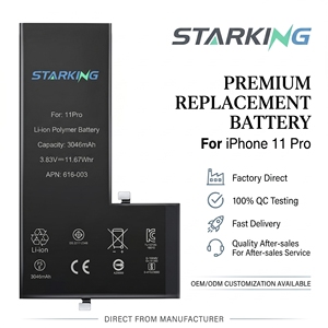 Batería <span class=keywords><strong>de</strong></span> Repuesto <span class=keywords><strong>de</strong></span> Litio para Smartphone, Directo <span class=keywords><strong>de</strong></span> Fábrica OEM, para iPhone 11, 11 Pro, 12, 13, 14 Pro Max, 15, 16, <span class=keywords><strong>Alta</strong></span> Capacidad, con Herramienta - Product Image 1