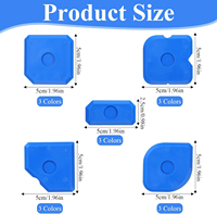 Mastic en silicone de couleur personnalisée, 5 pièces, couteau à mastic, grattoir, spatules pour mastic