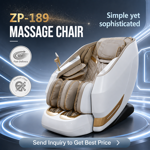 Silla de masaje Shiatsu de lujo Zhipin 3D Zero Gravity con riel flexible y reposapiés ZP-189 SL-Track para cuerpo completo A - Product Image 1