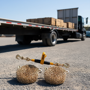 Tensor de Cadena de Trinquete de Alta Resistencia, 5/16''-3/8'', Acero, 7100 Libras de Resistencia a la Rotura, Gancho en J, para Camiones de Plataforma - Product Image 2