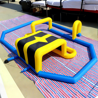 Piste de karting gonflable en PVC pour l'extérieur / Piste de course gonflable / Piste de voitures tamponneuses gonflables pour quad