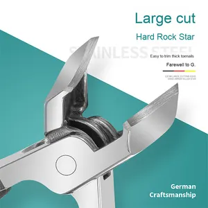Kit de coupe-ongles professionnel en acier inoxydable avec poignée en plastique, anti-éclaboussures, à couche de kératine, vente chaude en gros directement de l'usine - Product Image 4