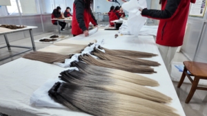Extensions de cheveux tressés au crochet de 24 pouces, boucles françaises lâches, teintes, double trame, pour tresses <span class=keywords><strong>Expression</strong></span> et Passion Twist - Product Image 6