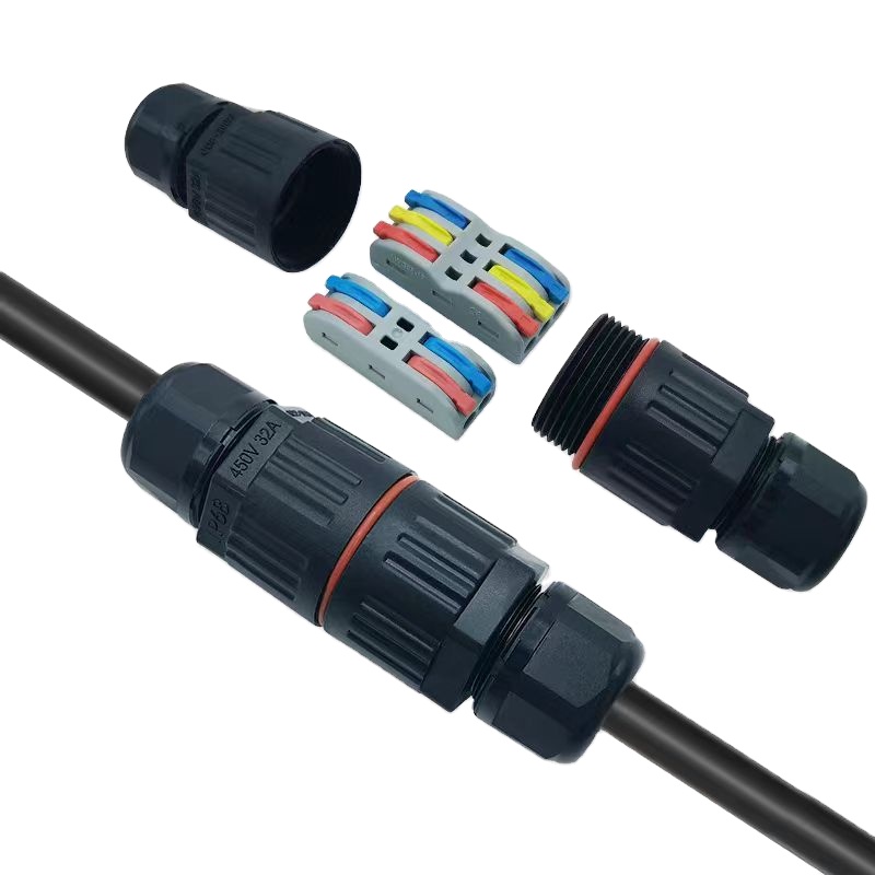 Conector de fio à prova d'água IP68 para emenda, alavanca de conduíte L/N DIY, compacto, substituição de novo desenvolvimento, fácil operação