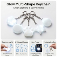 Breloque de sac LED personnalisée en forme de cœur, rechargeable par USB, lampe tactile de nuit à arrêt automatique, pendentif mignon pour sac à main, cadeau pour femmes et filles