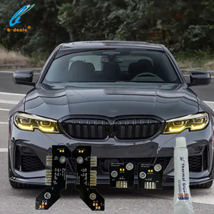 Bdeals amarillo limón DRL para BMW 3 Series G20 G28 G21 325 <span class=keywords><strong>328</strong></span> 330 2020-2022 faros LED Angel Eyes accesorios de luz de coche - Product Image 3