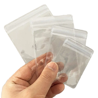 Petit Emballage Personnalisé Imprimé en Plastique Vente en Gros Mini Boucle D'oreille Ziplock Zip Givré Fermeture Éclair Sacs en Plastique pour Bijoux