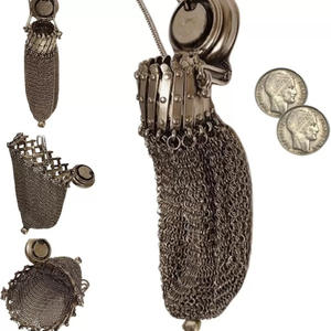 NOUVEAU Porte-monnaie anglais haut de gamme des années 1920 Retro Collectio Collectible Antique Coin Acier inoxydable Médiéval Porte-monnaie Cadeaux - Product Image 1