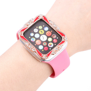 Nouvel Étui de Montre en PC à Motifs Peints et Incrustés de Diamants pour <span class=keywords><strong>Apple</strong></span> <span class=keywords><strong>Watch</strong></span> Series 5/6/7/8/9/<span class=keywords><strong>SE</strong></span> - Product Image 4