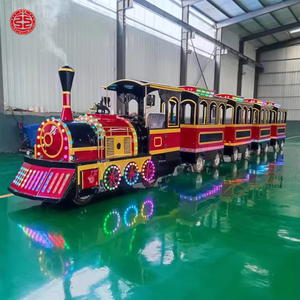 <span class=keywords><strong>Train</strong></span> touristique électrique sans rail de grande taille pour enfants, de haute qualité, personnalisé, pour parcs d'attractions, à vendre - Product Image 3