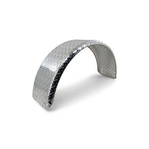 Plaque diamant ronde en aluminium pour remorque de bateau - Product Image 1