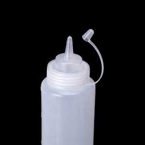 Wholesale 8oz Plastic Squeeze Sauce Bottles Kitchen <b>Ketchup</b> Dispenser Condiment Bottles - Product Image 2