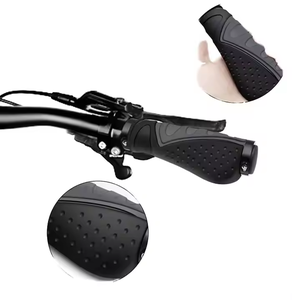 Poignées de vélo BMX ergonomiques, antidérapantes, en caoutchouc souple, en aluminium, pour VTT, poignées de guidon de vélo légères, diamètre de serrage 20-22.5mm - Product Image 3
