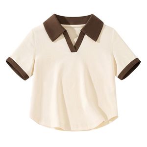 <strong>Clothing</strong> <strong>Manufacturers</strong>' New Arrivals High Quality 260g for Polo V-Neck Fashion Casual Summer T-Shirt Customized Loose Solid - Product Image 2