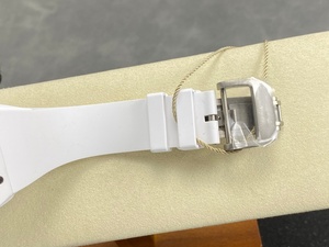 Reloj Mecánico Impermeable de la Mejor Calidad Hecho a Medida, 43 mm, Movimiento UMI Factory RMUL2, RM061, Esqueleto de Cerámica Blanca, Reloj RM - Product Image 6