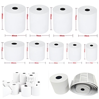 Rouleaux de papier thermique pour caisse enregistreuse à prix avantageux 80*80mm 57*50mm 57*38mm