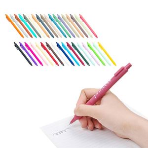 Custom <b>Gift</b> Logo Printed Gel Pen Fancy Promotion Items Candy Color Click Gel Pen Brown for Advertising - Product Image 1