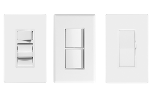 Le commutateur de gradateur avec Plaque Murale pour variateur de ventilateur ventilateur contrôles de vitesse blanc 3 Voies UL Liste - Product Image 4