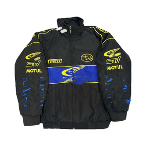 เสื้อแจ็คเก็ตเรโทร F1 คุณภาพสูงสำหรับทุกเพศ กันลม นุ่ม สบาย ใส่ได้ทุกวัน ฤดูหนาว อุ่น ผลิตจากโพลีเอสเตอร์/ผ้าฝ้าย แขนยาว มีซิป - Product Image 4