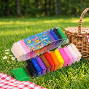 12 Color Air Dry <b>Clay</b> Playdough Plasticine Non Toxic <b>Modeling</b> Dough for 5 to 7 Years Kids Unisex Art Craft - Product Image 1