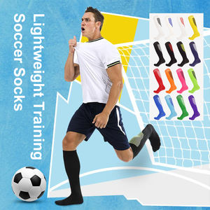 Chaussettes de football <span class=keywords><strong>pas</strong></span> chères fournies par le fabricant, chaussettes de sport hautes jusqu'au genou, chaussettes de football absorbant la transpiration, antidérapantes - Product Image 2