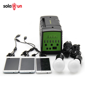 Mini portátil <span class=keywords><strong>prepago</strong></span> pague reparto W 30W 40W 50W sistema de iluminación casero Solar Kit teléfono cargador de carga de negocios para África - Product Image 2