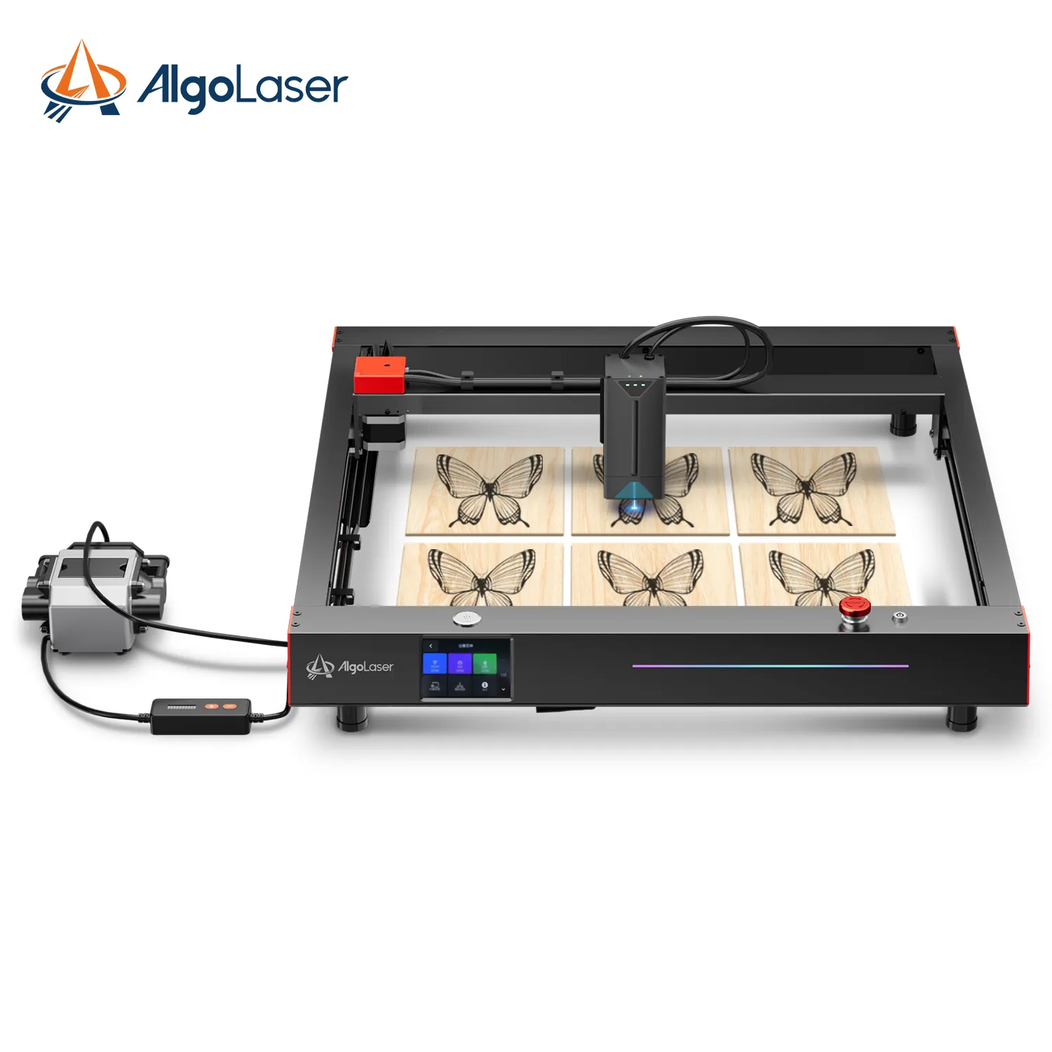Algolaser Delta 22W Laser Engraving Machine 500mm/s Most Fast Engraving Speed Lazer Engraver and Printer on Leaves