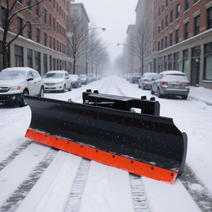 Lame de déneigement pour mini-chargeuse compacte, 94 pouces, à fixer par boulons, lame de coupe réglable, patins universels à montage rapide TMG DB94 - Product Image 2