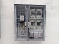 Boîtier de compteur électrique basse tension en ABS et PC, conception à insertion de carte, fenêtre d'inspection transparente, étanchéité IP34D, tuyau coudé