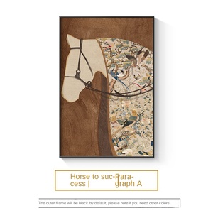 Phong Cách Hiện Đại In Động Vật Ngựa Trang Trí Vải Dầu Tường Treo Tranh In Kỹ Thuật Số Khung Tùy Chỉnh Thiết Kế Cho - Product Image 6