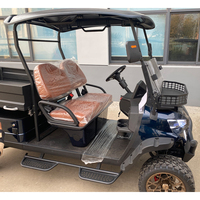 Voiturette de golf 2 places avec benne utilitaire pour le transport sur campus et dans les parcs industriels