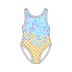 Preventa al por mayor: Trajes de baño de una pieza para niñas, estilo boutique, con estampado de chispas, para verano. Ropa infantil de moda, estilos de fábrica para hermanas. Pedido mínimo 5 unidades. - Product Image 5