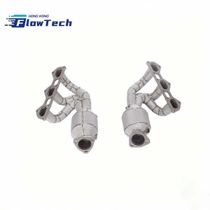 ท่อร่วมไอเสียแบบไหลสูง ความยาวเท่ากัน วัสดุสแตนเลส T304L สำหรับ Porsche 718 GT4 4.0L - Product Image 4