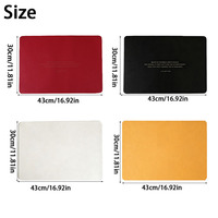 Set de table rectangulaire de style boutique en cuir imperméable et réutilisable pour mariage, restaurant, salle à manger, hôtel, école, salon de beauté
