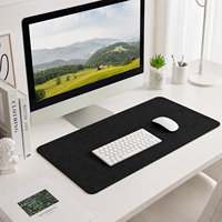 Alas Meja Felt Besar Desain Minimalis Laris untuk Keyboard dan Mouse, Pelindung Meja Komputer