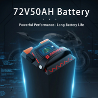 Batterie au lithium rechargeable haute puissance 60V/72V 40Ah 50Ah avec chargeur BMS 10A et alliage d'aluminium pour moto tout-terrain SUR-RON