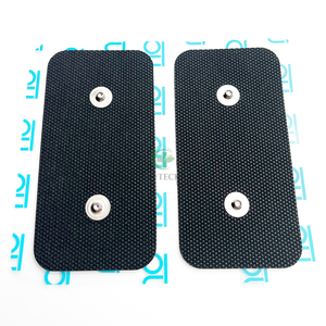 Almohadillas de Electrodos Reutilizables de Doble Cierre a Presión de 5*10cm, Autoadhesivas con Gel, Compatibles con <span class=keywords><strong>Compex</strong></span> para Fisioterapia Electrónica - Product Image 1