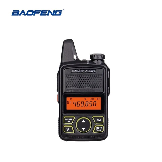 BaoFeng BF-T1 Mini Analog Walkie Talkie UHF 400-470MHz 2W Portable Transceiver 1500mAh Battery Micro USB Charging LED Flashlight