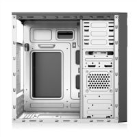 Boîtier PC Gaming Meway au design exceptionnel, châssis de tour moyen en acier noir MATX, limite de GPU 340 mm, CPU 155 mm