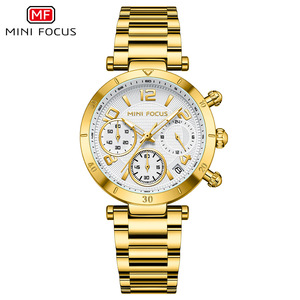 <span class=keywords><strong>Reloj</strong></span> de Cuarzo Cronógrafo Clásico Novedoso de Venta Directa de Fábrica <span class=keywords><strong>MINI</strong></span> <span class=keywords><strong>FOCUS</strong></span> con Logotipo Personalizado para Mujer, Correa de Acero Inoxidable MF0489L - Product Image 4