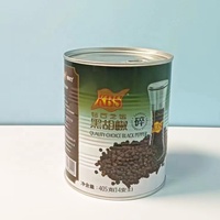Boîte de conserve en métal imprimée en usine personnalisée avec couvercle rond scellé facile à ouvrir pour l'emballage alimentaire de noix d'arachide