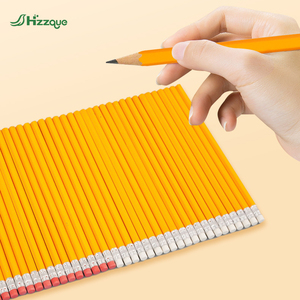 Lápiz HB amarillo con cabeza cortada Lápiz escolar de colores para niños para escribir y dibujar para alumnos Premios al por mayor - Product Image 4