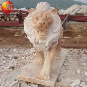Escultura de Tigre de Mármol Tallada en Piedra para Jardín - Product Image 3